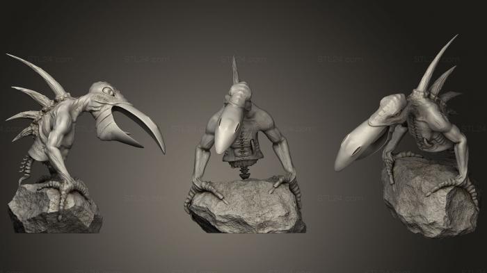 Animal figurines (Zeyun Creature, STKJ_1827) 3D models for cnc